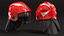 3D Red Fire Helmet F10 MKV model