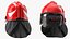 3D Red Fire Helmet F10 MKV model