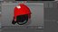 3D Red Fire Helmet F10 MKV model