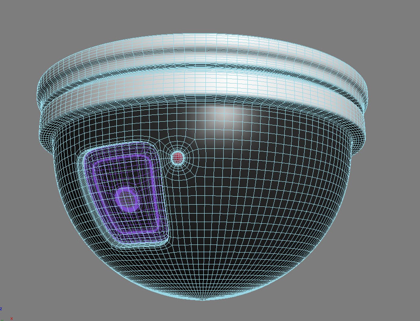 Ceiling Mounted Security Camera 3d Model