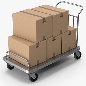 3D Roller Handcart model