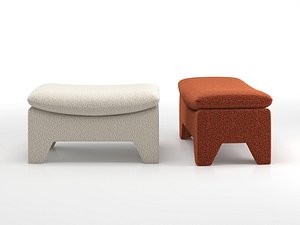 Retro Lounge Ottoman