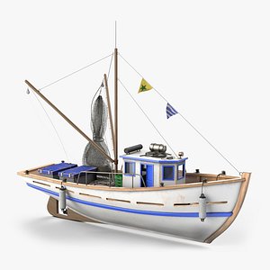 Old Fishing Boat 3D model