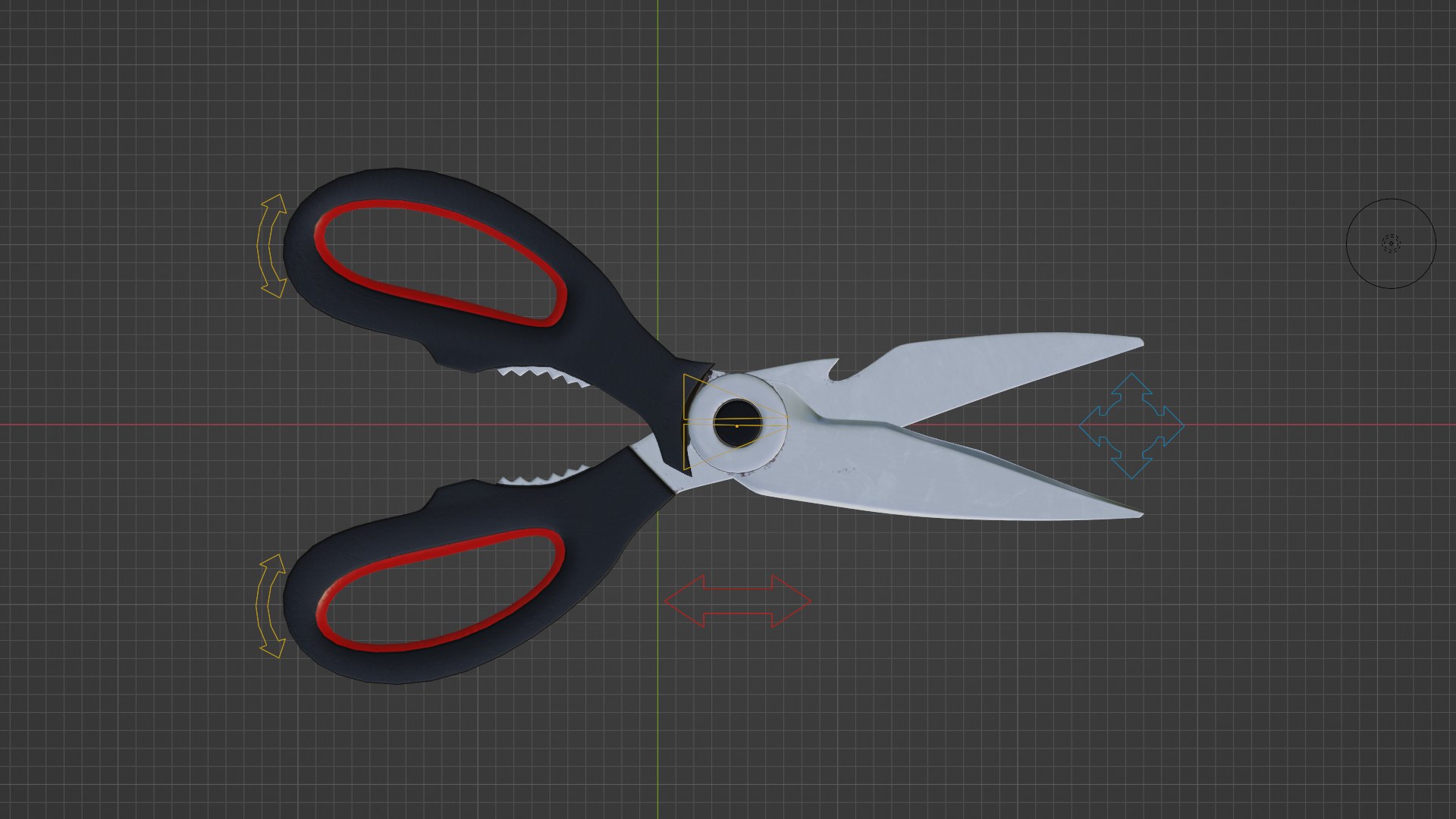 3D Kitchen Scissors Model - TurboSquid 1985177