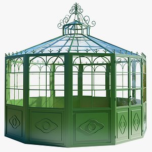Italian Wrought Iron Greenhouse 2