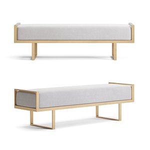 bench seat ottoman 3D