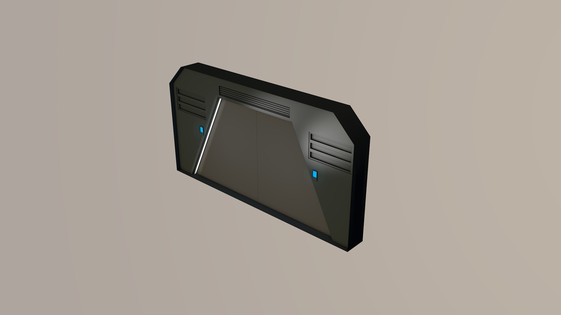 Low Poly Sci Fi Corridor 3D Model - TurboSquid 2445392