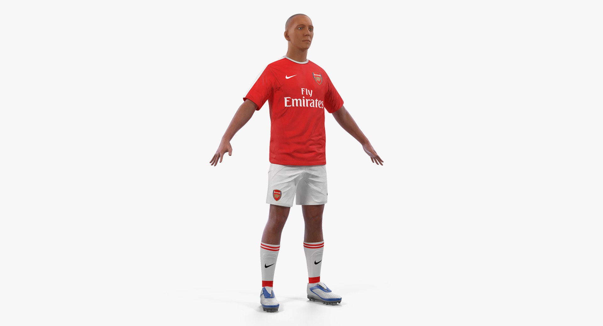 Soccer or Football Player Arsenal 3D Model 3D model preview