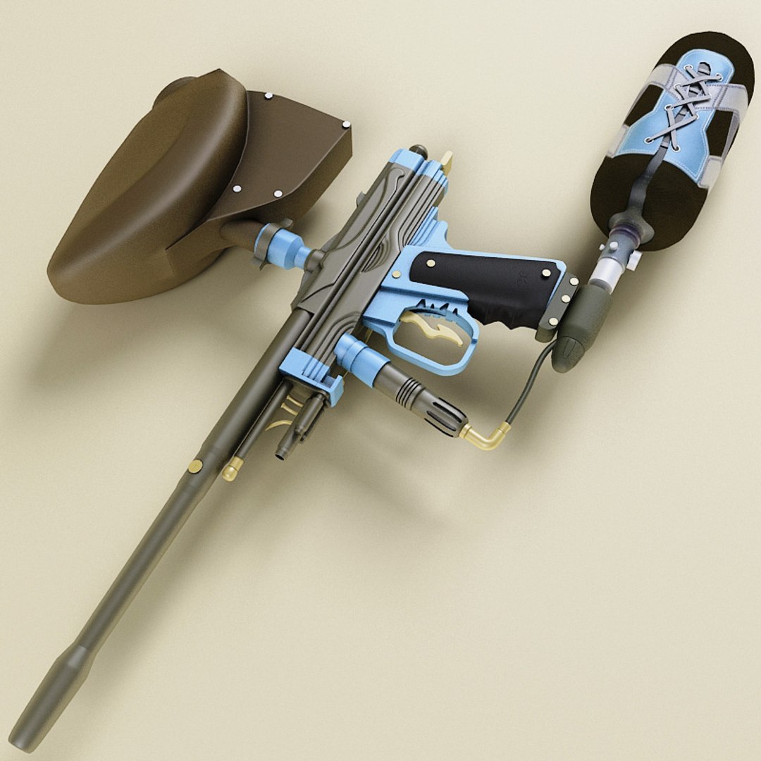 paintball marker aim autococker 3d max