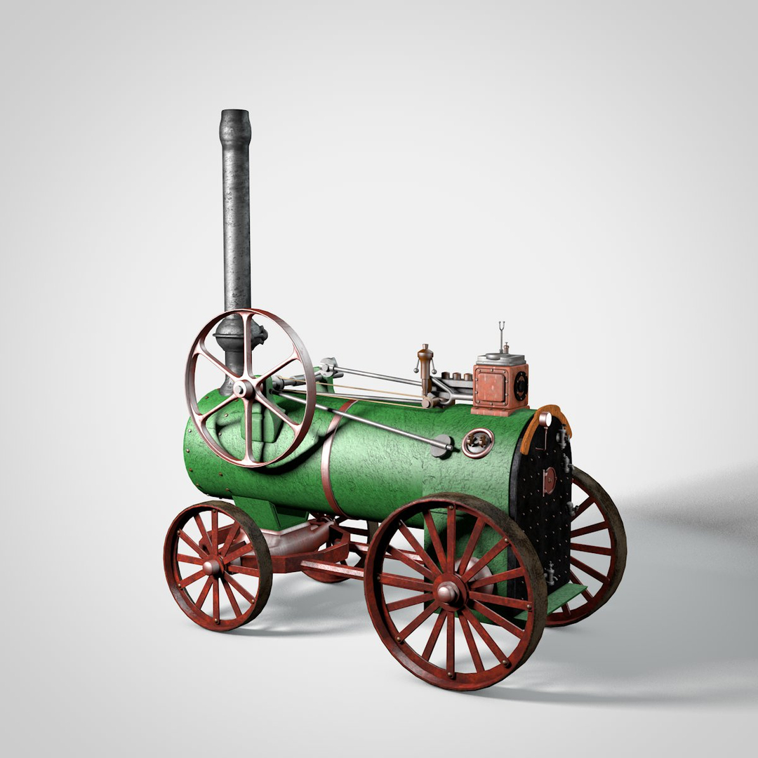 3ds Max Old Locomotive