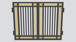 Metal Residential Driveway Gate Double Leaf Entrance Panel for Villa House Entry