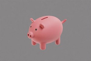 3D Piggy bank model