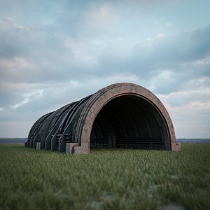 INDUSTRIAL SCIFI BUILDING 09 3D model