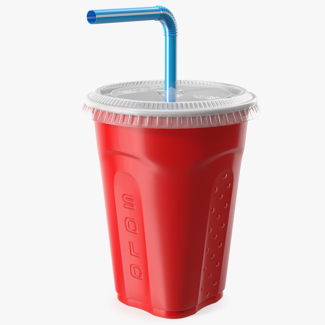 Red Plastic Cup 3D model