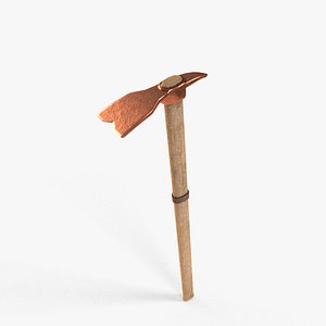 Hoe - Copper 3D model