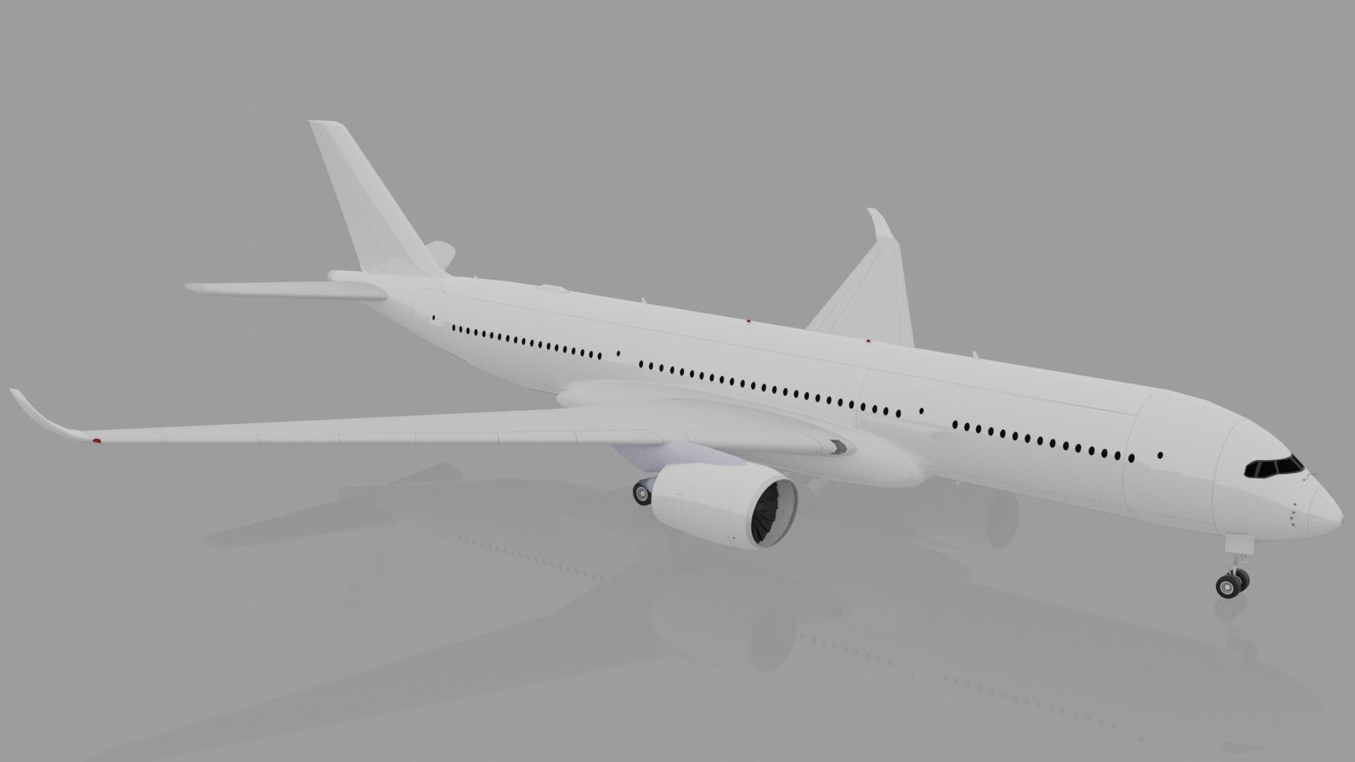 Airbus A350 900 Xwb 3d Model Turbosquid 1720626 2533