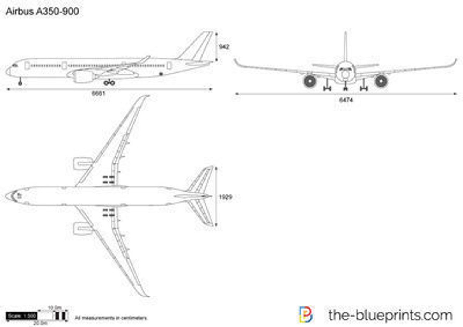 Airbus A350-900 XWB 3D Model - TurboSquid 1720626