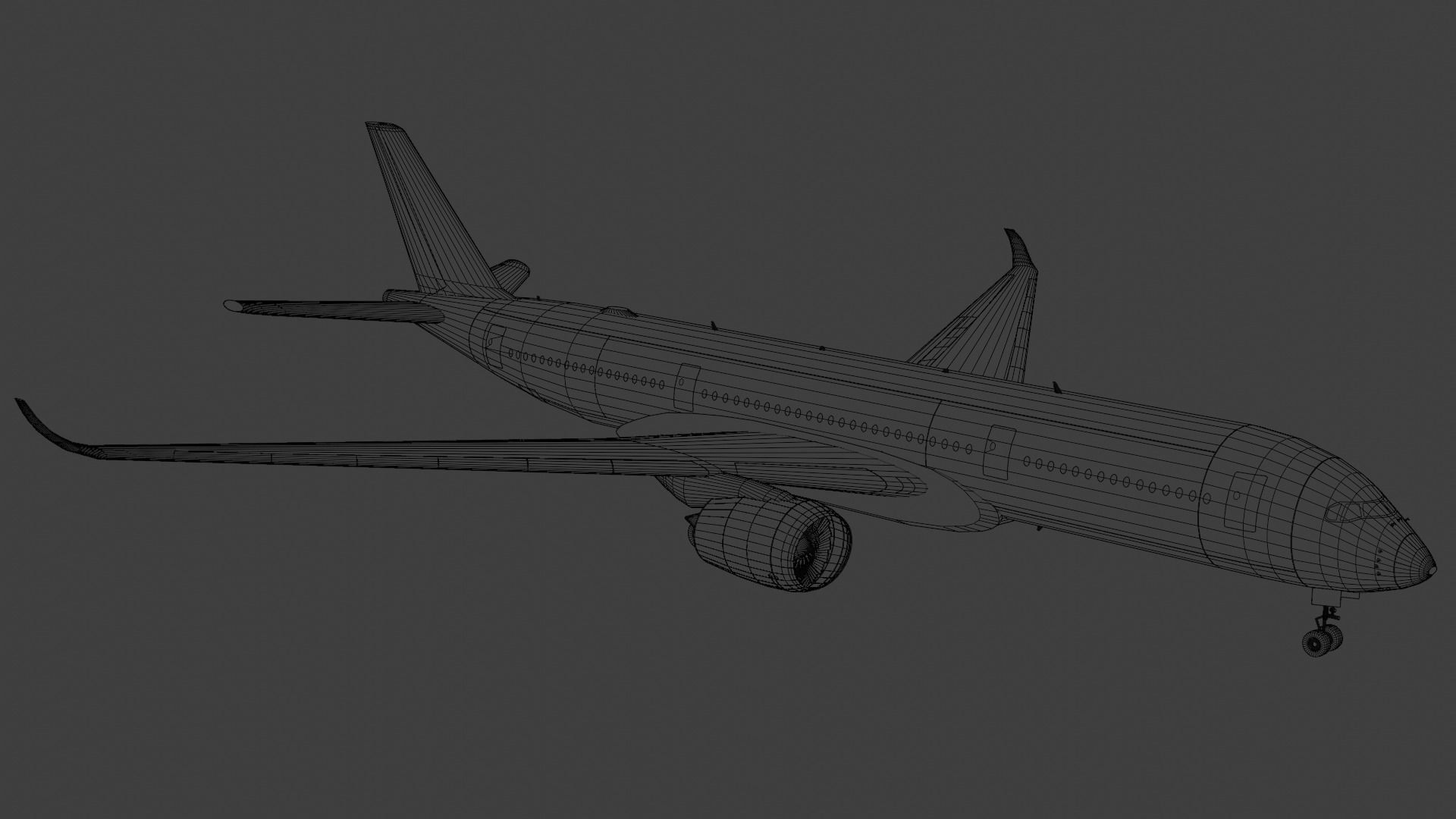 Airbus A350-900 XWB 3D Model - TurboSquid 1720626