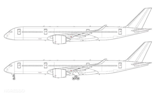 Airbus A350-900 XWB 3D model - TurboSquid 1720626