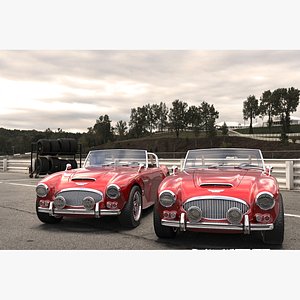 austin healey 3000 3D model