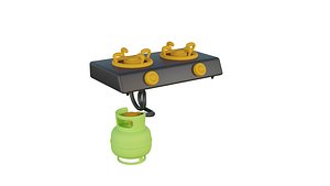 3D Gas Stove 3D model