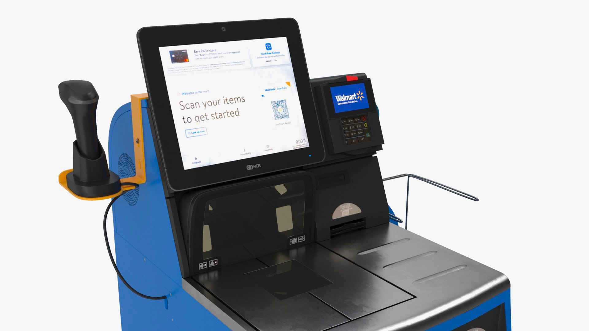 Walmart Self Service Checkout Kiosk model TurboSquid 2133746
