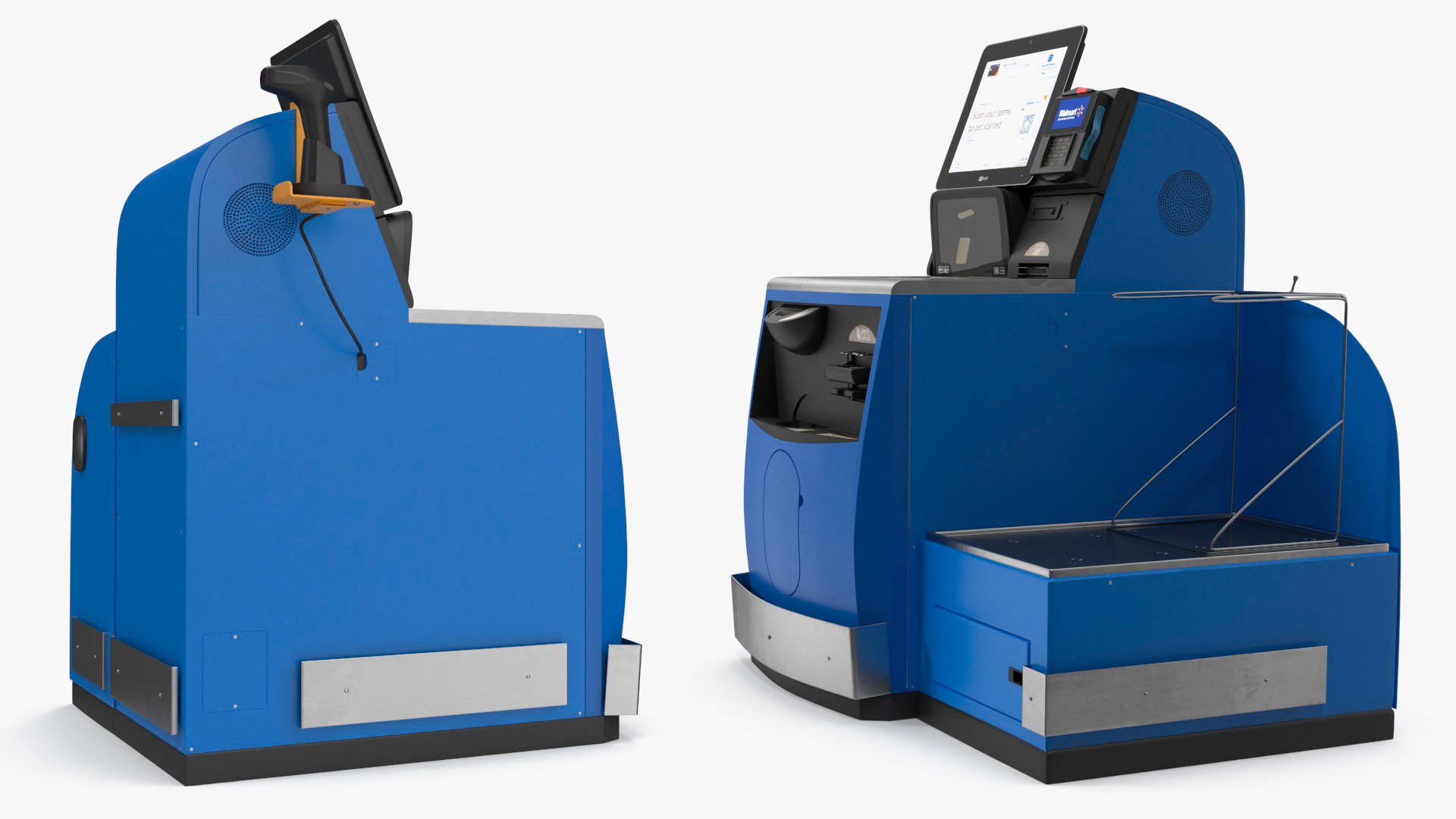 Walmart Self Service Checkout Kiosk model TurboSquid 2133746