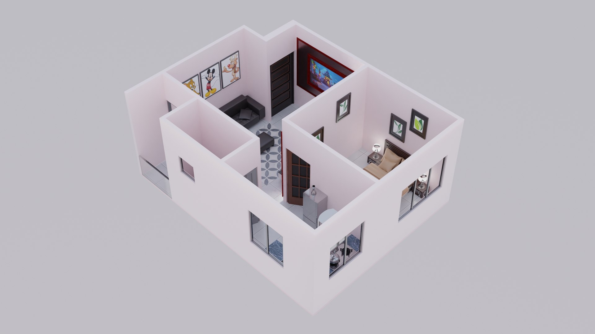 3D Interior Design ID01 - TurboSquid 2119107