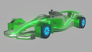 SCI FI Formula 1 Car | Green
