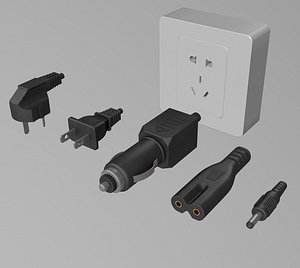 adapter plug power 3D model