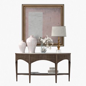 Ethan Allen Clair de Demilune Entryway 3D