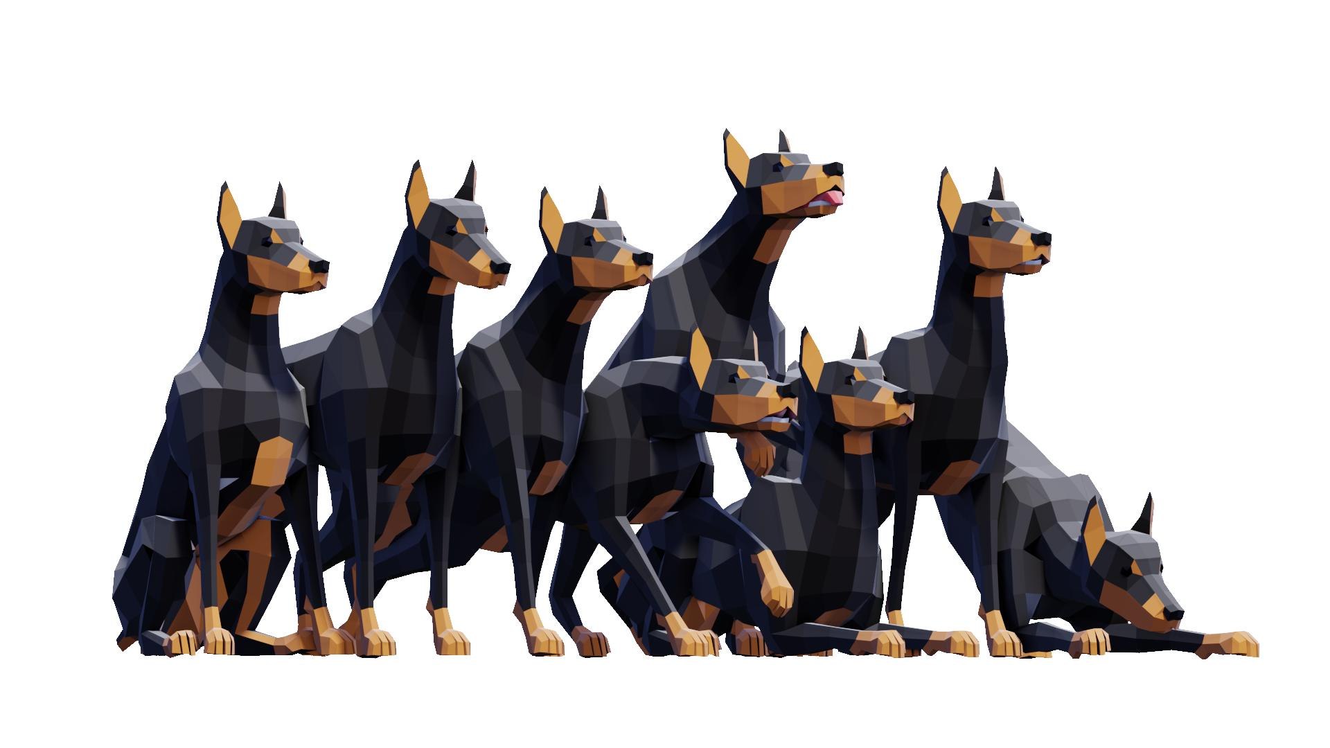 Low Poly Animals Compilation Model - TurboSquid 2349121