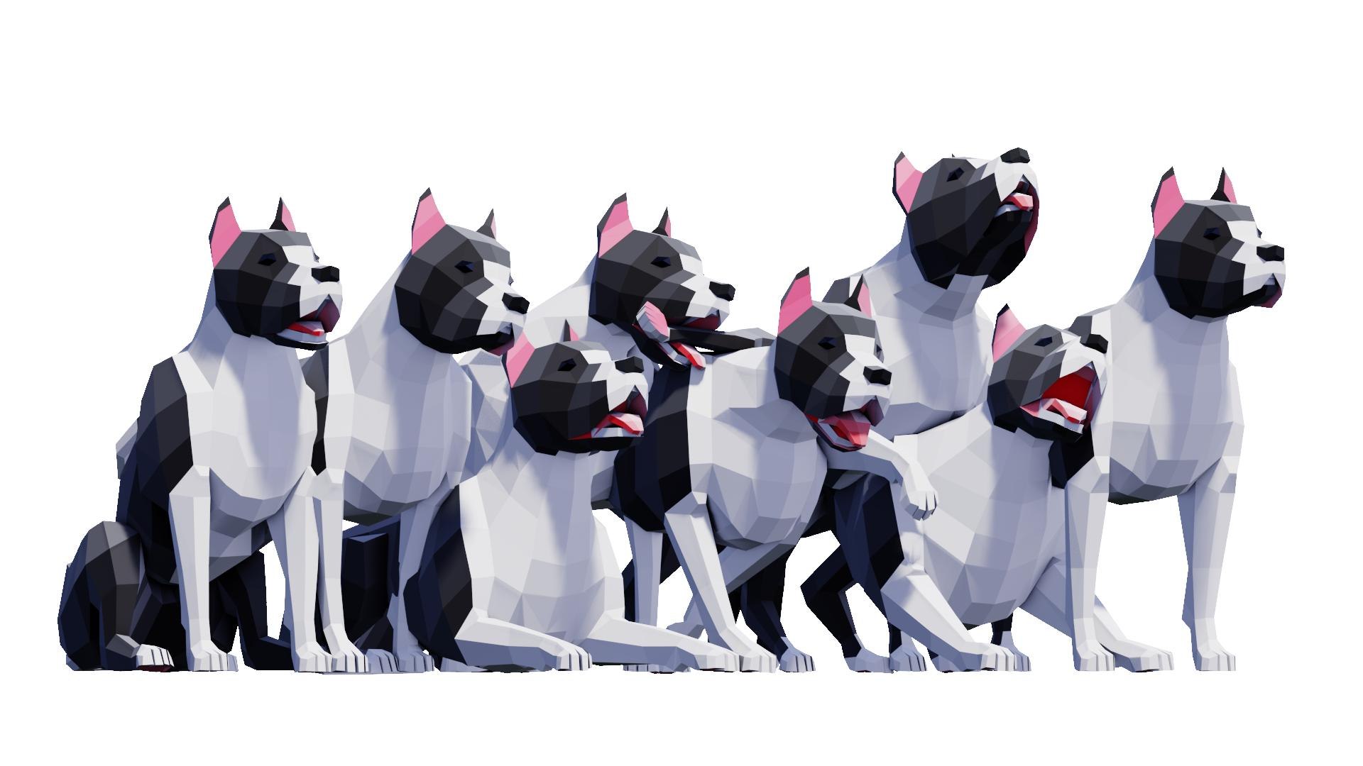 Low Poly Animals Compilation Model - TurboSquid 2349121