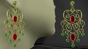 3D model earrings