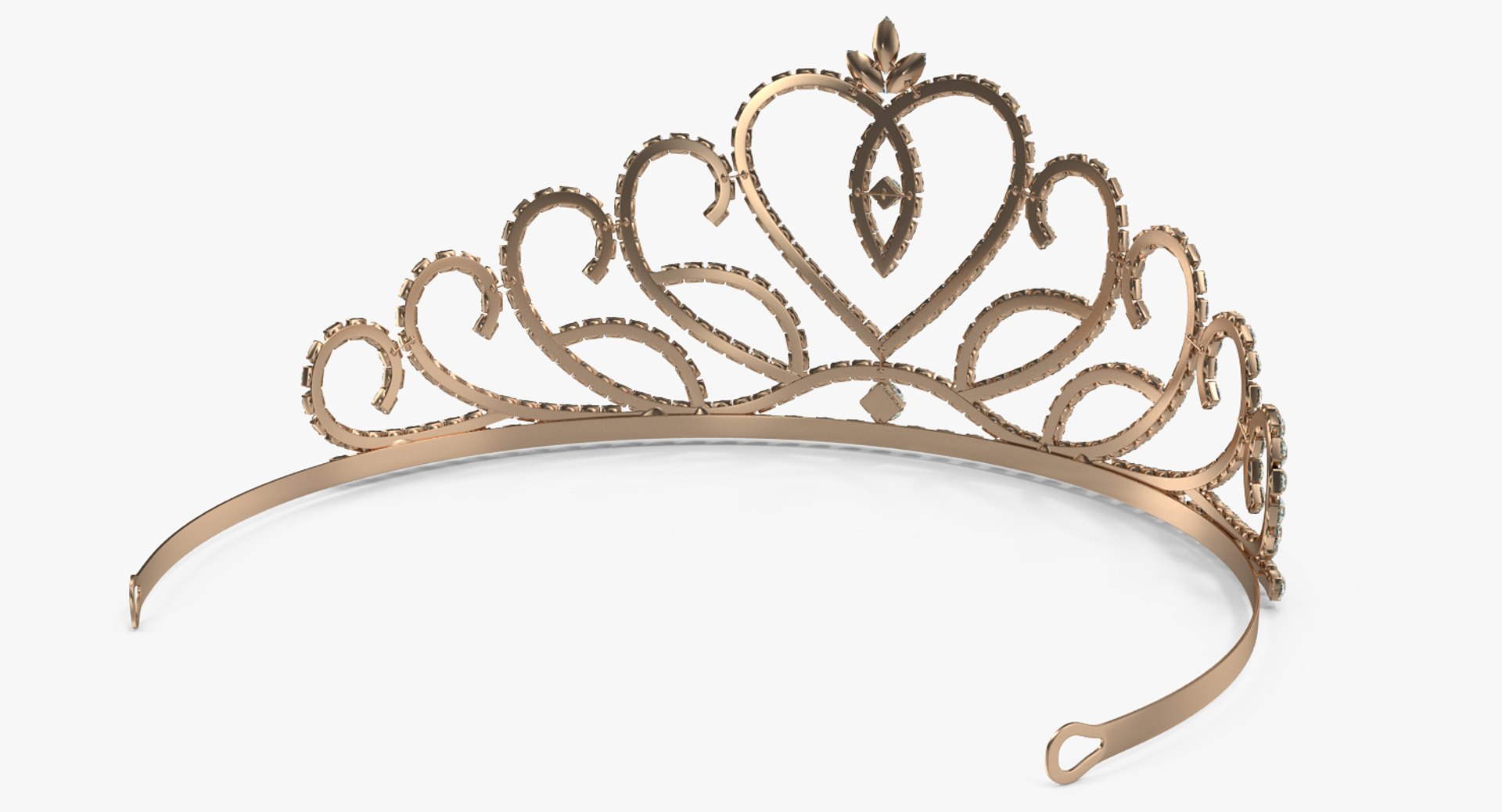 Golden Tiara 3D Model - TurboSquid 1400772