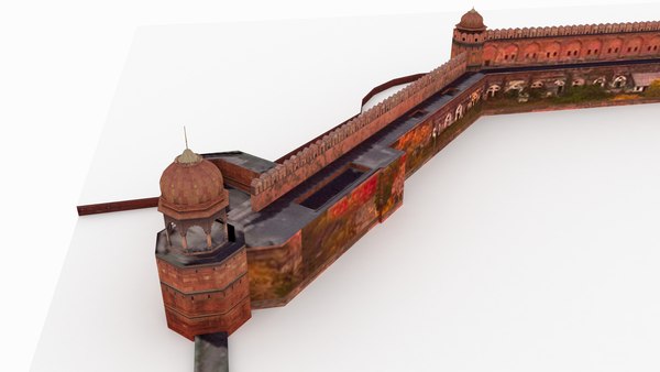 3d Red Fort India Turbosquid 1671450