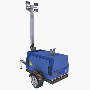 ready mobile generator light rig 3d model