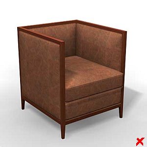armchair chair 3d model