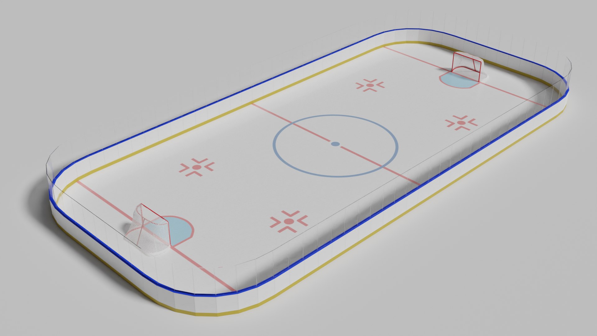 Free Lowpoly Mini Ice Hockey Rink 3D Model TurboSquid 1930093