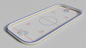 Lowpoly Mini Ice Hockey Rink
