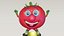 Personaggio dei cartoni animati di pomodoro Rig