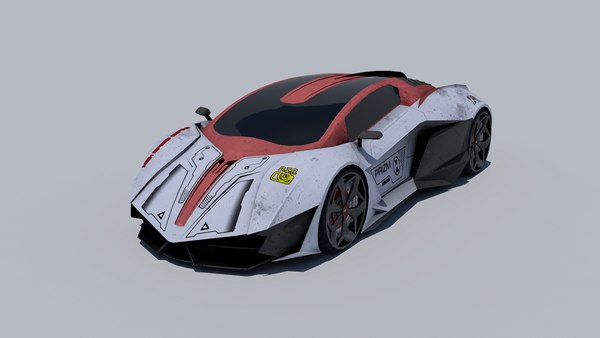 modelo 3d Juego de carreras de coches, Lamborghini Resonare (Low Poly) -  TurboSquid 1284850