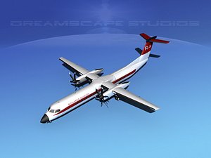 3d dhc-8-400 400 model