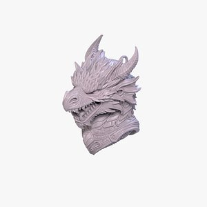 Dragon s Wrath Keychain  Charm STL File 3D Printable File 3D model