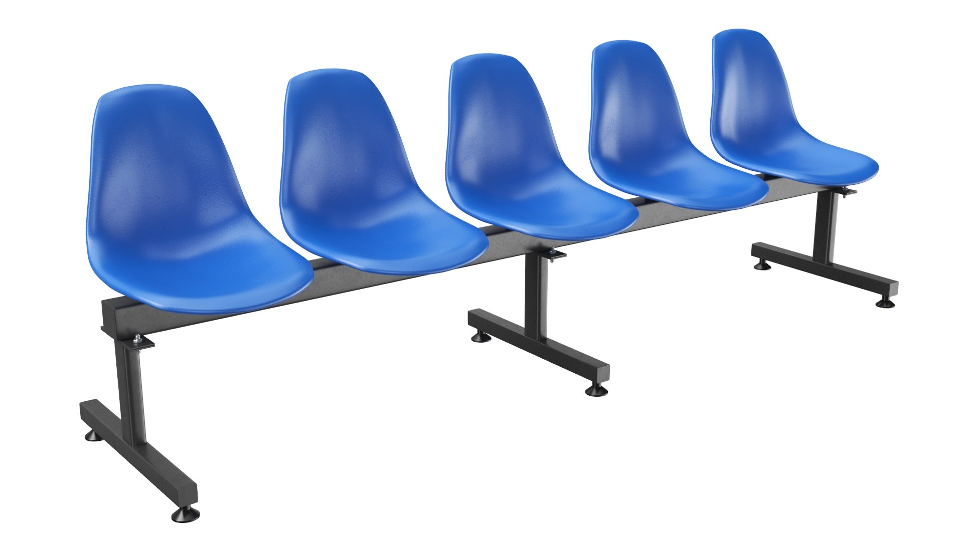 3D Model Plastic Waiting Chairs TurboSquid 1855893
