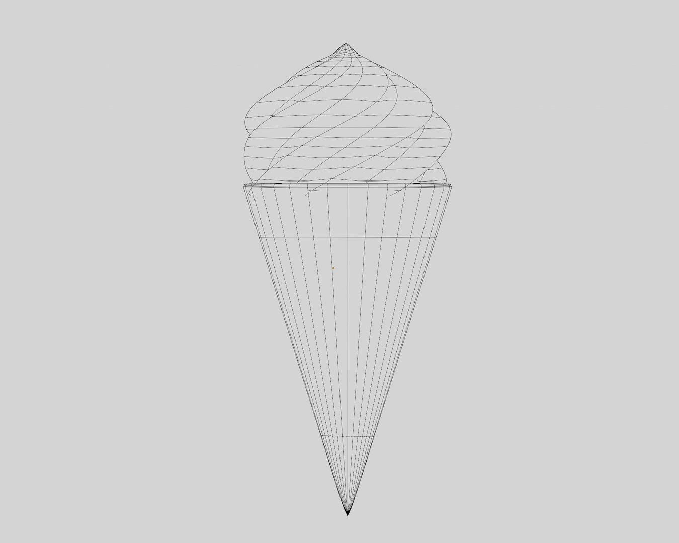 3D Ice Cream Cone - TurboSquid 2125544