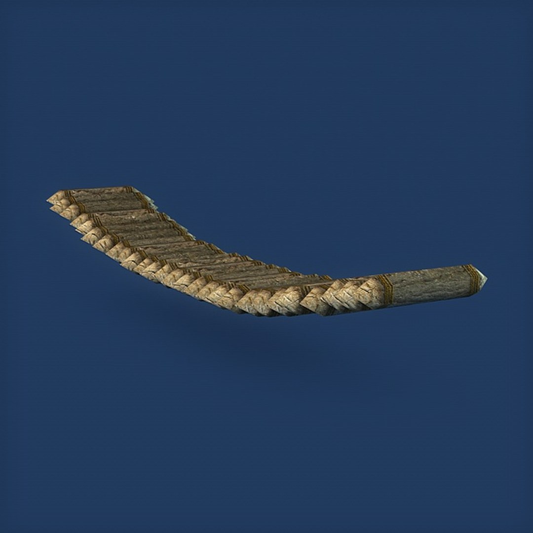 Logs Bridge 3d Max