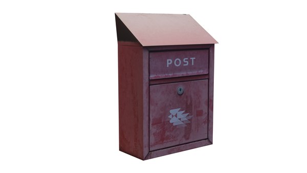 3D Antique post box