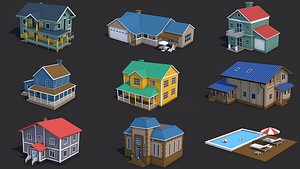 house swimming pool 3D model