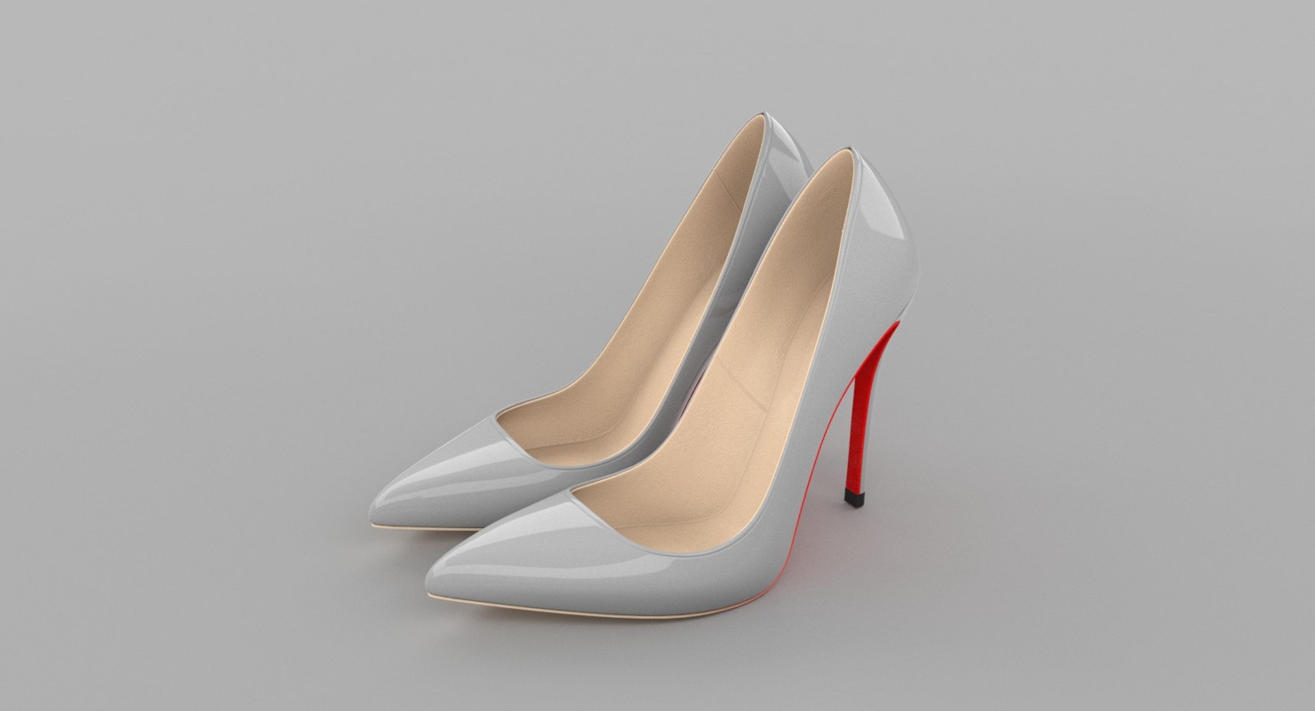 Realistic Stiletto Shoes 3d Model